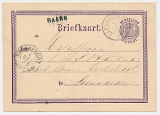 Naamstempel Baarn - Amersfoort - Leeuwarden 1873