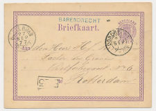 Naamstempel Barendrecht - Dordrecht - Rotterdam 1877