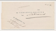 Sijbekarspel- Naamstempel Benningbroek - Wognum- Nibbixwoud 1881