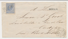 Naamstempel Bergum - Andijk 1876 - Trein takjestempel Harl:-Winsch:   