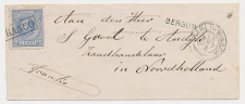 Naamstempel Bergum - Andijk 1876 - Trein takjestempel Harl:-Winsch:   