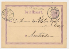 Naamstempel Bloemendaal - Haarlem - Amsterdam 1877