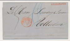 Naamstempel Bodegraven - Woerden - Rotterdam 1868