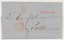Naamstempel Bodegraven - Leiden - Rotterdam 1869