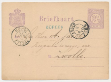 Naamstempel Borger - Assen - Zwolle 1879