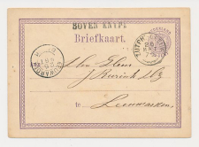 Naamstempel Boven Knype - Leeuwarden 1875 - Trein takjestempel  