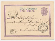 Achten - Naamstempel Brouwershaven - Zierikzee - Rotterdam 1872