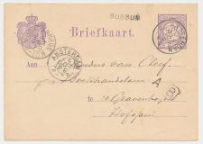 Naamstempel Bussum - Amsterdam - s Gravenhage 1879