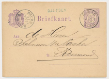 Naamstempel Dalfsen - Zwolle - Roermond 1878