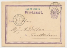 Naamstempel Diepenheim - Goor - Amsterdam 1875