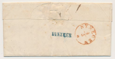 Naamstempel Dinther - s Hertogenbosch - Nijmegen - Deest 1854
