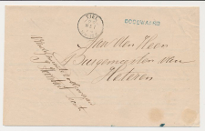 Naamstempel Dodewaard - Tiel - Heteren 1874