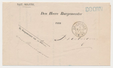 Naamstempel Doorn - Driebergen 1875