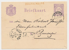 Naamstempel Doornenburg - Arnhem - Nijmegen 1879