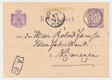 Naamstempel Doornenburg - Arnhem - Nijmegen 1879