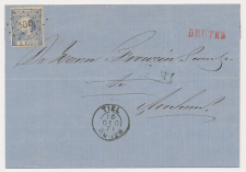 Naamstempel Druten - Tiel - Arnhem 1872