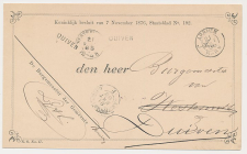 Naamstempel Duiven - Westervoort 1888 v.v. - Treinstempel