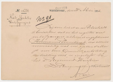 Westervoort - Naamstempel Duiven 1885