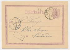Naamstempel Ee - Leeuwarden 1878 - Treinstempel