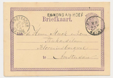 Naamstempel Egmond a/d Hoef - Alkmaar - Amsterdam 1875