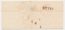 Naamstempel Etten - Breda - Vlaardingen  1856