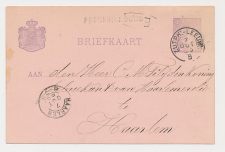 Naamstempel Frederiksoord - Haarlem 1883 - Treinstempel