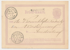 Naamstempel Gorredijk - Heerenveen - Amsterdam 1871