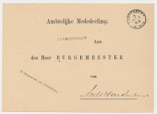 Naamstempel Gramsbergen - Hardenberg 1889