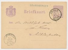Naamstempel Gramsbergen - Zwolle - Dordrecht - Alblasserdam 1878