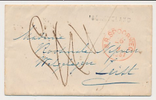 Naamstempel s Graveland - Zeist 1867 - Treinstempel N.R.Spoorweg