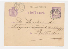 Naamstempel s Gravendeel - Dordrecht - Rotterdam 1878