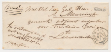 Naamstempel Grouw - Leeuwarden 1871 - Trein takjestempel 