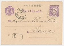 Naamstempel Haaksbergen - Enschede - Deventer 1879