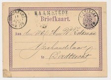 Naamstempel Haamstede - Zierikzee - Dordrecht 1875