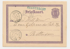 Naamstempel Haastrecht - Gouda - Rotterdam 1873