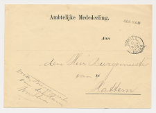 Naamstempel Den Ham - Zwolle - Hattem 1889
