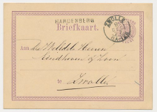 Naamstempel Hardenberg - Zwolle 1877