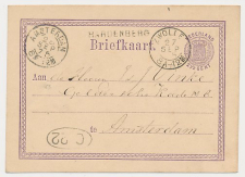 Naamstempel Hardenberg - Zwolle - Amsterdam 1875