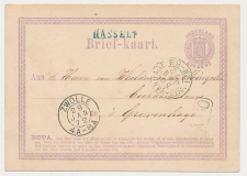 Naamstempel Hasselt - Zwolle - s Gravenhage 1872