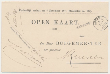 Naamstempel Havelte - Assen - Ruinen 1893