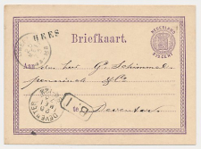 Naamstempel Hees - Nijmegen - Deventer 1873