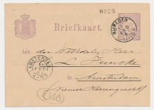 Naamstempel Hees - Nijmegen - Amsterdam 1881