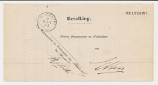 Naamstempel Helvoirt - Breda - Etten 1873 - Treinstempel