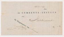 Naamstempel Hensbroek - Nibbixwoud 1882
