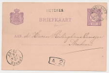 Naamstempel Heteren - Wageningen - Arnhem 1881