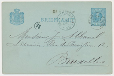 Naamstempel De Hoeven - Breda - Brussel Belgie 1883