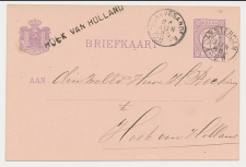 Amsterdam - s Gravesande - Naamstempel Hoek van Holland 1885