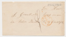 Wierden - Naamstempel Hoogwoud - Hoorn - Andijk 1865
