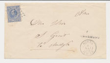 Naamstempel Hoogwoud - Hoorn - Andijk 1874
