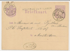 Naamstempel Houtrijk en Polanen - Amsterdam 1878